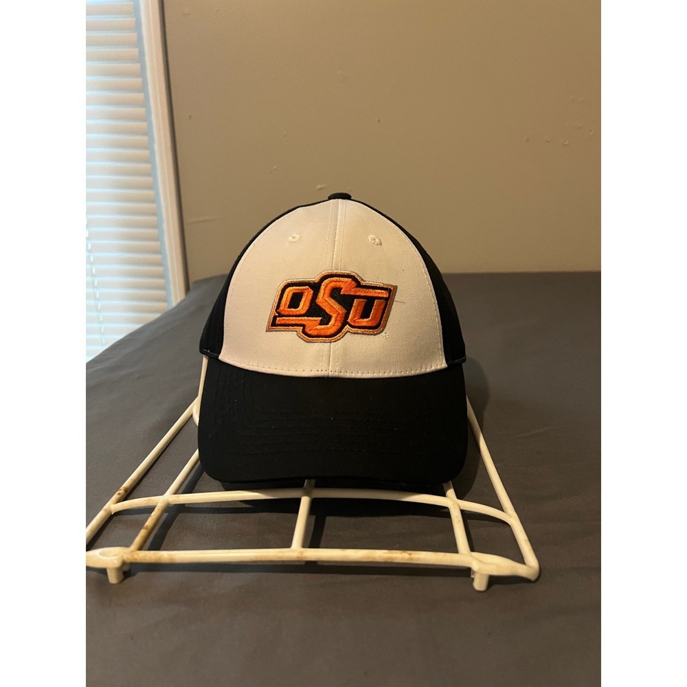 Oklahoma State OSU Cowboys Hat Captivating Headgear Black White Adjustable Cap